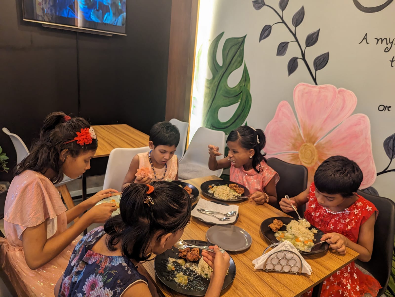 Treating shelter home children 6